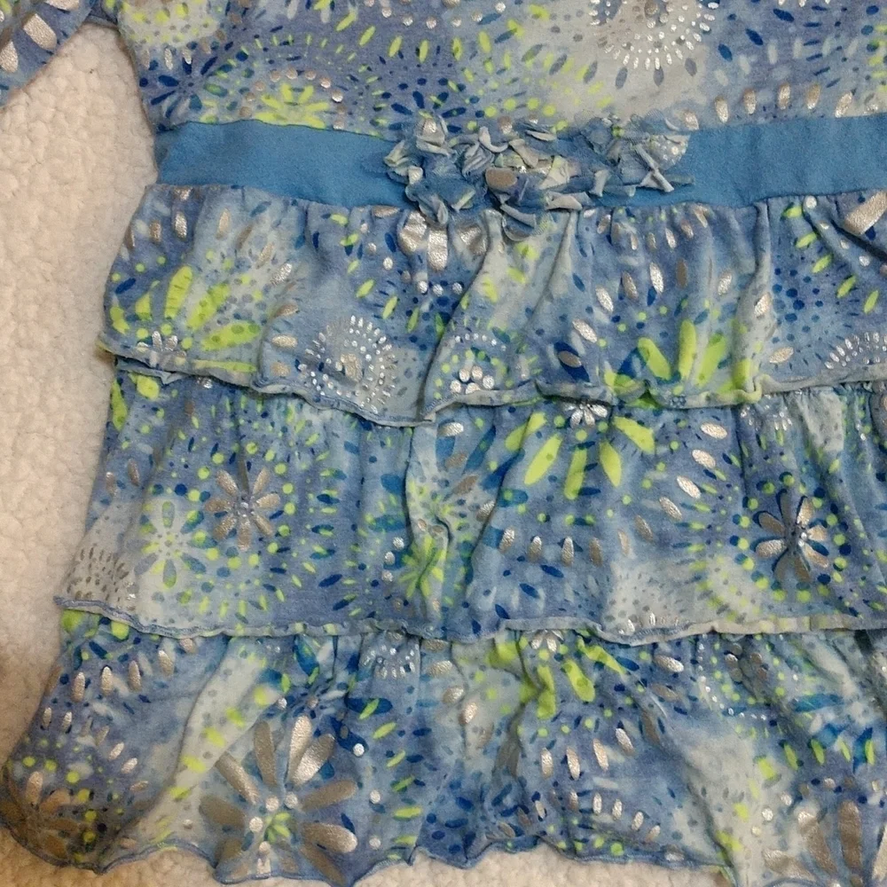 Justice Girls Long Sleeve Ruffled Top Size 18